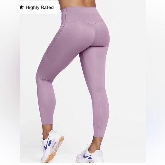 Nike Universa Medium-Support High-Waisted 7/8 Leggings with Pockets NWT - Picture 2 of 11